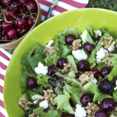 Green Salad With Cherries Recipe