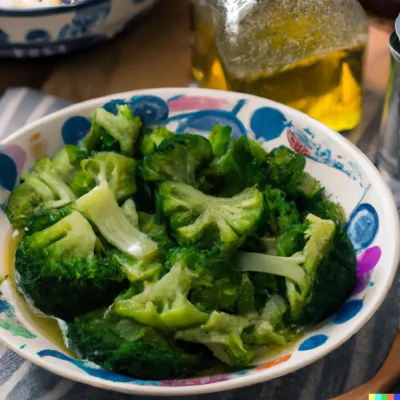 Steamed Broccoli With Vinegar Recipe