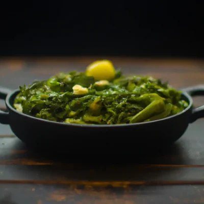 Green Veggies With Flavored Butter Recipe