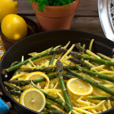 Easy and Delicious One-Pot Lemon and Asparagus Spaghetti Recipe – The Perfect Weeknight Meal