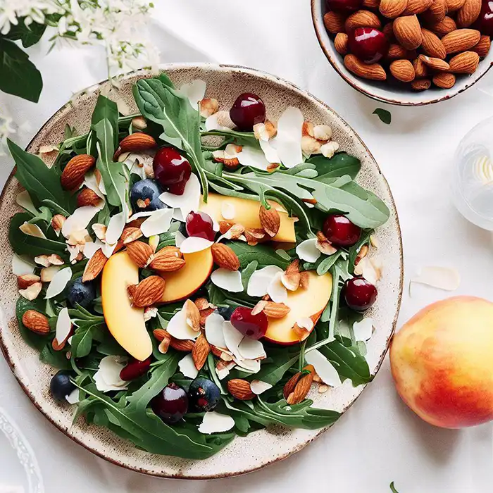 The Best Arugula Salad Recipe with Almonds and Cranberries